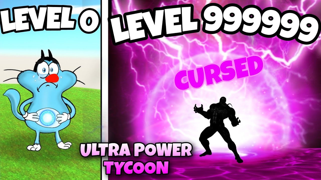 ROBLOX Oggy get CURSED Power in Ultra Power Tycoon Roblox | Roblox tycoon | Oggy Game
