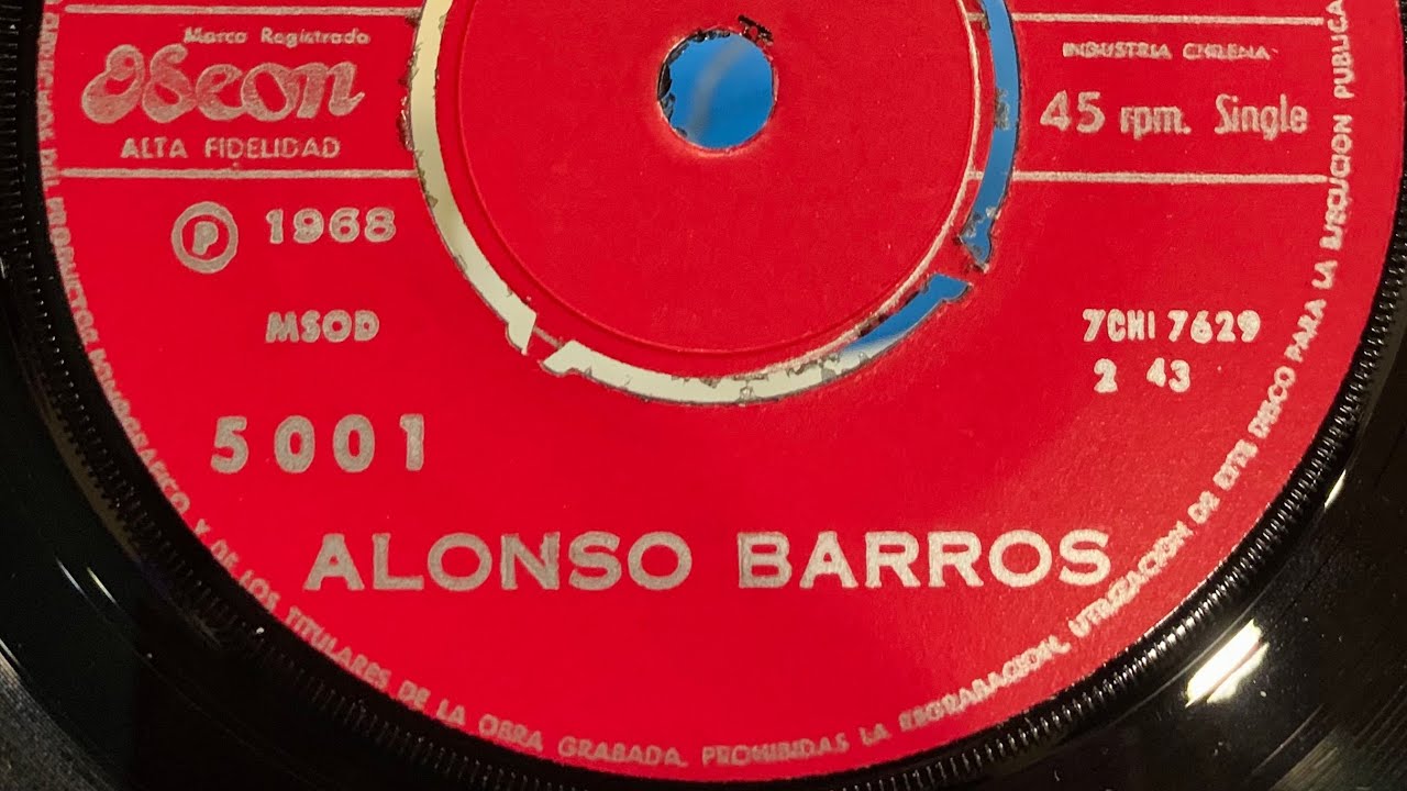 Alonso Barros / Adios Me Voy - Ahora Soy Yo 1968
