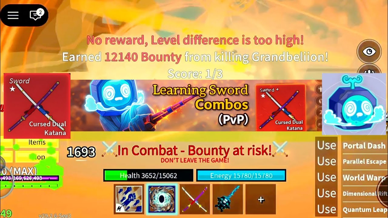 Learning CDK + Godhuman + Portal Combo | Blox Fruits Roblox 