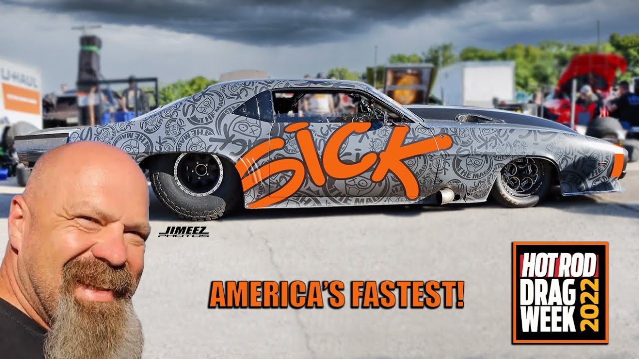 THE FASTEST STREET CAR IN AMERICA! 4000HP! SICK '69 CAMARO! TOM BAILEY WINS DRAG WEEK 2022! BYRON!