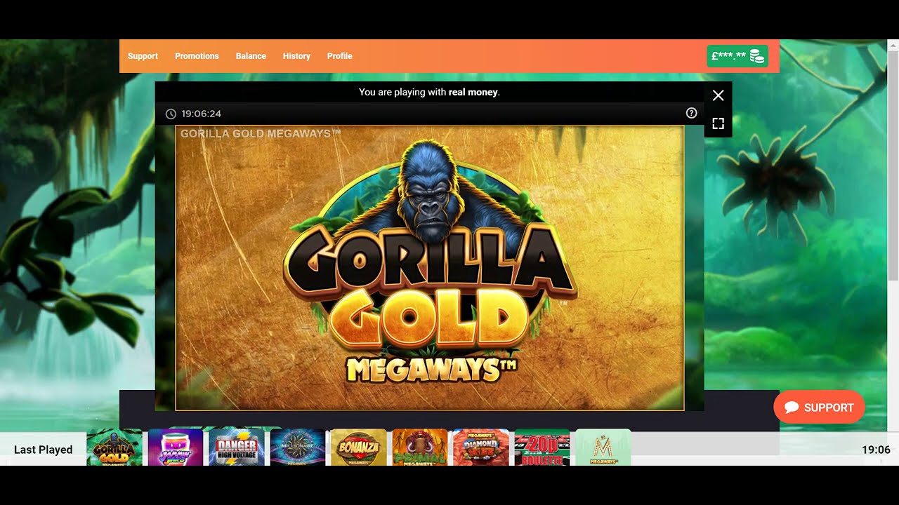 Онлайн-слоты - Gorilla Gold: ОГРОМНЫЙ бонусный выигрыш!