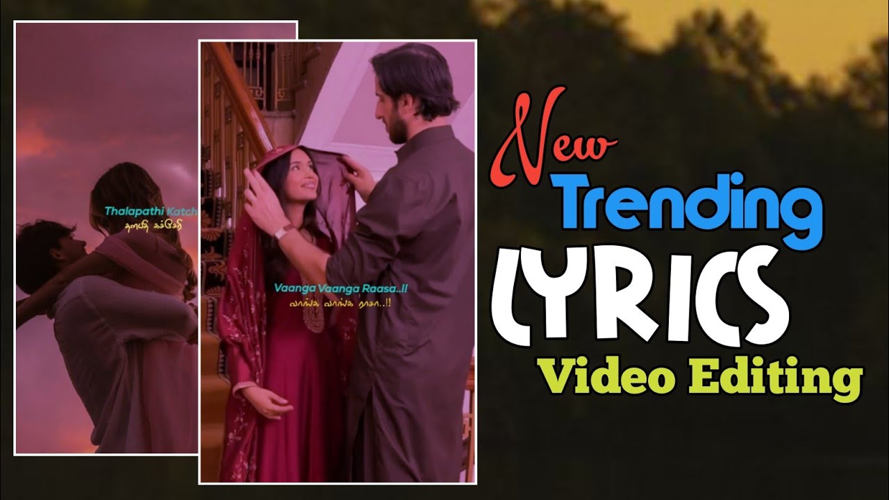 New Trending lyrics video editing/Alightmotion Video editing Tamil/ Chutti Tech Tamil 