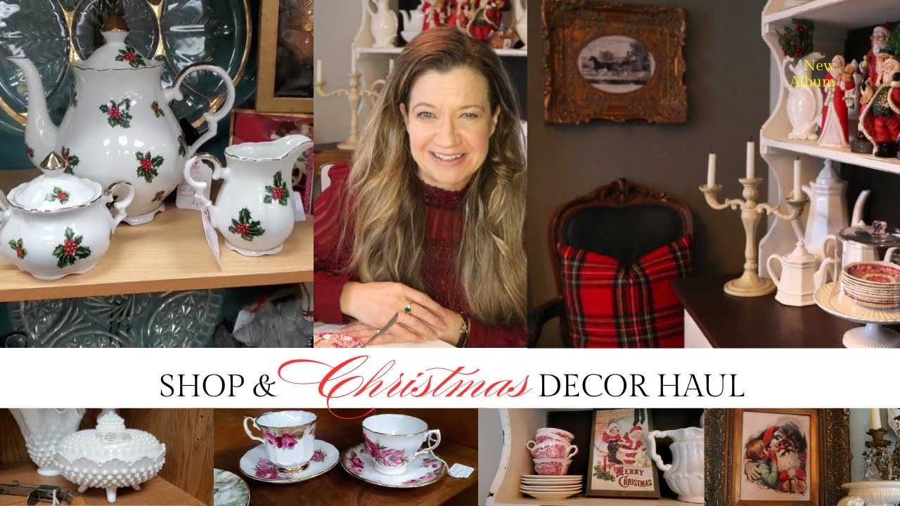 Shop For Vintage Finds | HUGE Christmas Decor Haul From Goodwill, eBay & Amazon | Simple Decor Tips