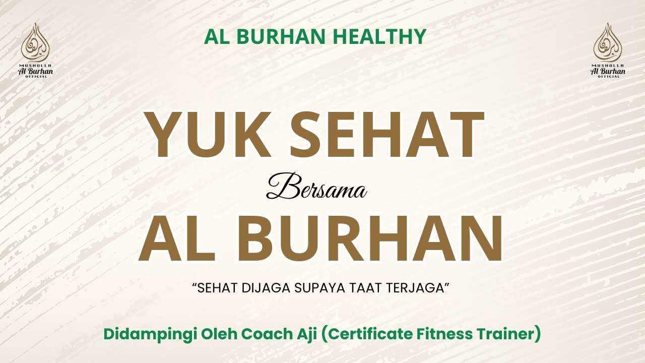 SEHAT DIJAGA SUPAYA TAAT TERJAGA Bersama Coach Aji (Certificate Fitness Trainer)