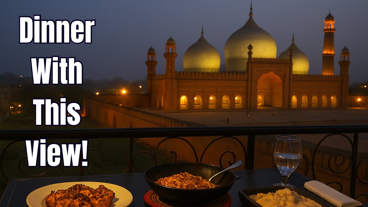 The Best View Restaurant in Lahore | Dinner at Haveli | Food Street Lahore Night Vibes