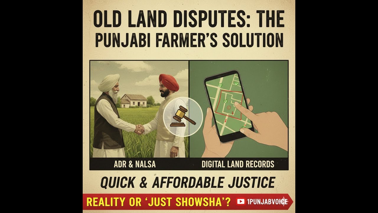 ਪੁਰਾਣੀਆਂ ਜ਼ਮੀਨੀ ਝਗੜਿਆਂ ਨੂੰ ਹੱਲ ਕਰਨ ਦੇ ਅਣਜਾਣ ਤਰੀਕੇ: ,Solve Land Disputes Faster: ADR, NALSA &...