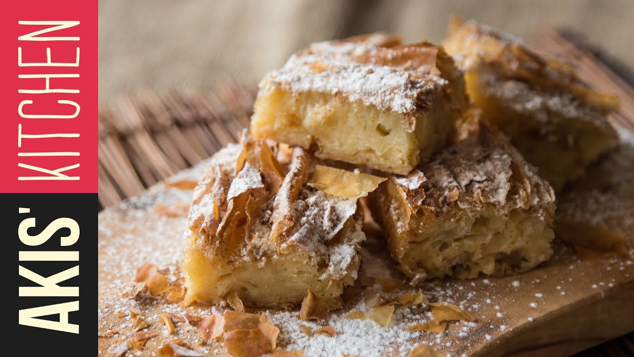 Phyllo Custard Pie (Bougatsa) | Akis Petretzikis