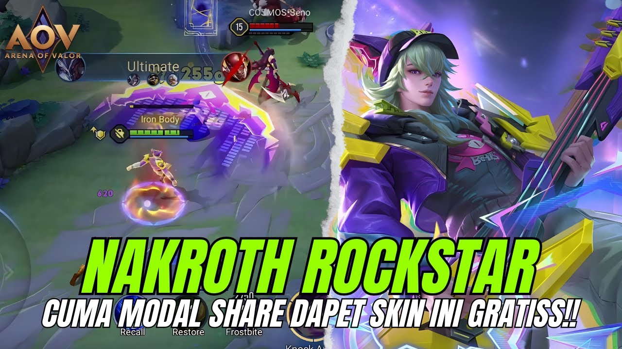 LANGSUNG REDEEM SKIN GRATIS NAKROTH ROCKSTAR MENDING JANGAN SAMPE KELEWATAN YA