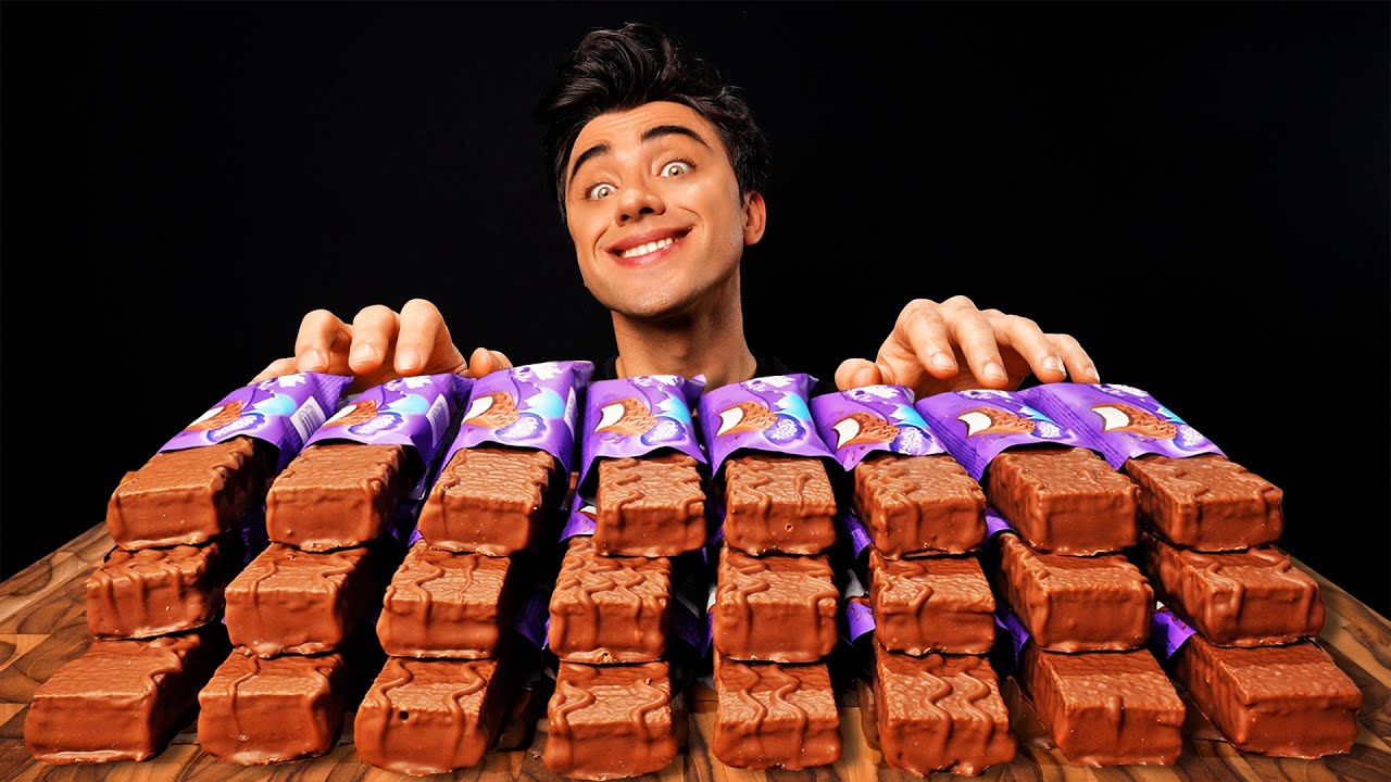 ASMR MILKA CHOCOLATE ICE CREAM MUKBANG | McBang ASMR Eating