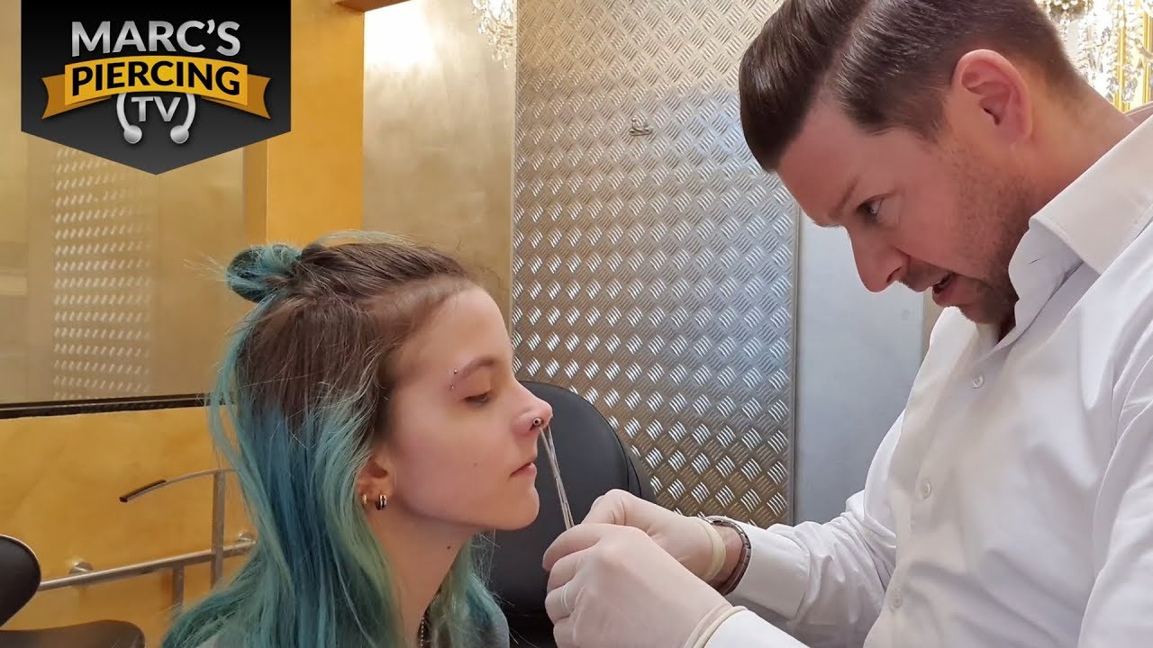 💉 SEPTUM Piercing & Augenbrauen PIERCING  💉 mit 14 Jahren 💉 Marc's Piercing TV