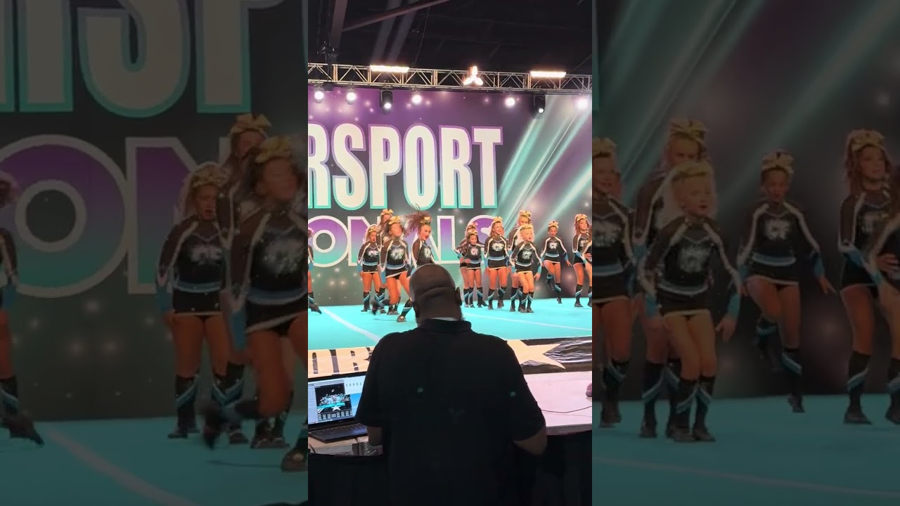 Cheersport day 2 Louisiana cheer force peach Culynn faul 