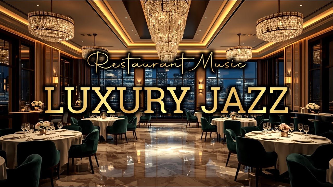 Luxury Restaurant Night Ambience with Smooth Jazz Music