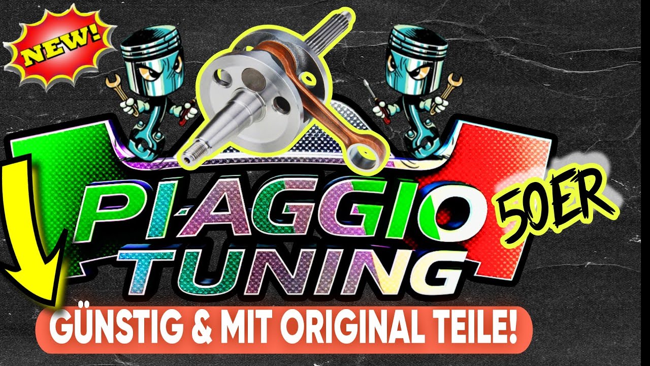 🔴PIAGGIO 50ER TUNING - GÜNSTIG UND MIT ORIGINAL PIAGGIO TEILE ANS ZIEL KOMMEN