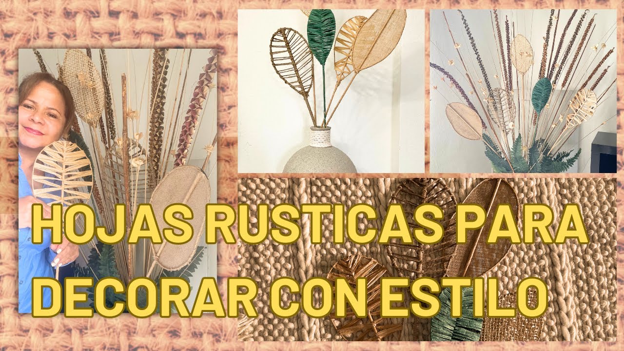 COMO HACER HOJAS RUSTICAS.