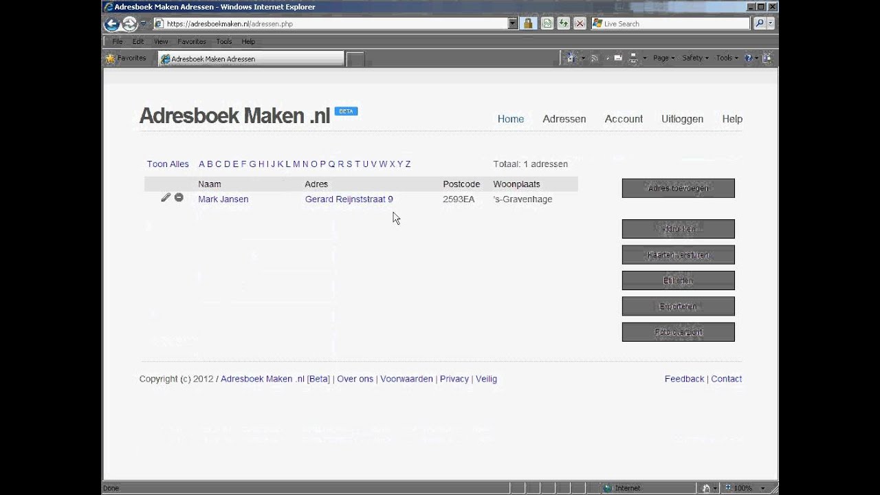 Adresboek Maken - Super snel adressen toevoegen