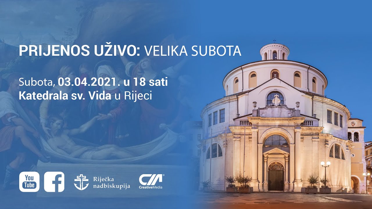 Sveta misa - Velika subota u katedrali sv. Vida 2021