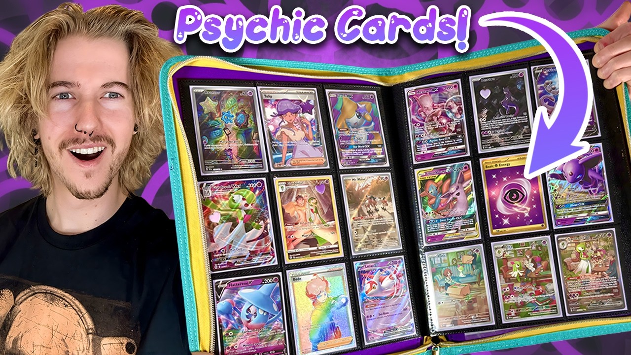 Making a Psychic Themed Pokemon Card Binder Collection