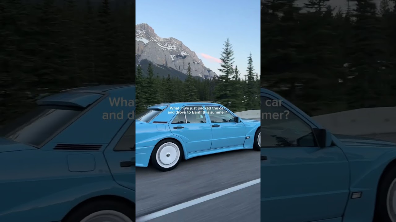 Driving My 190 Evo 2 to Banff