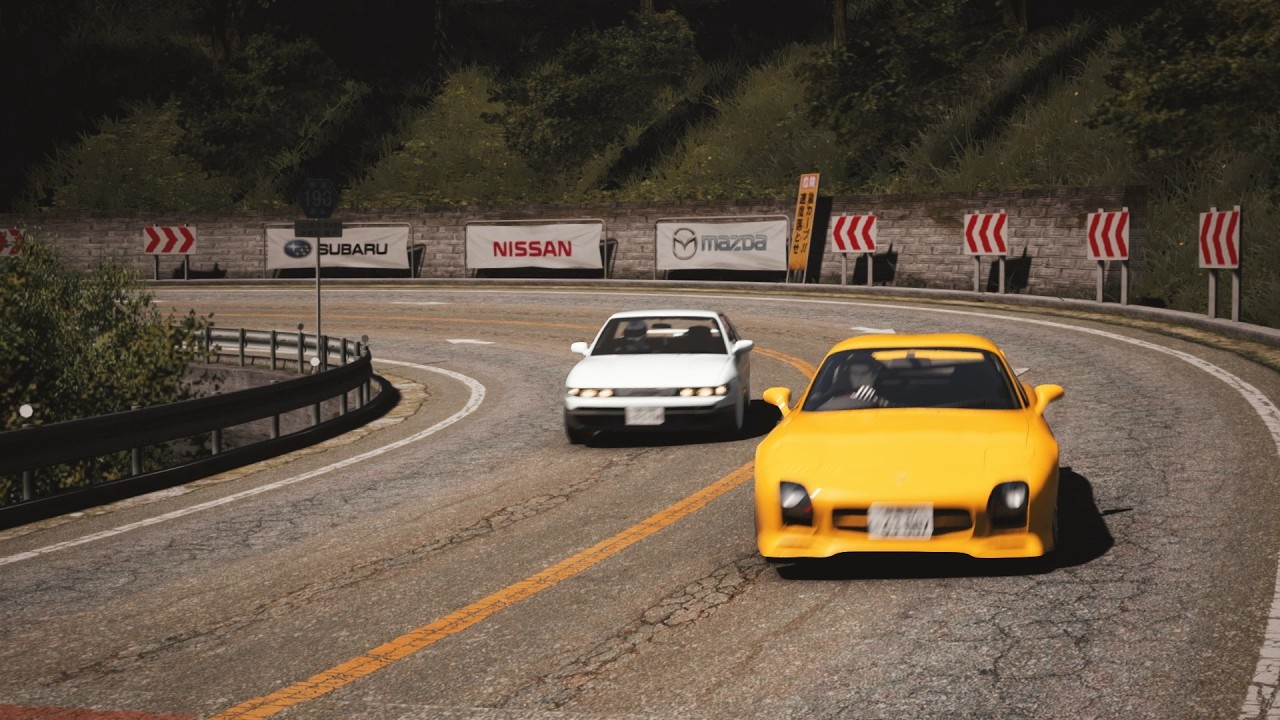 S13 Silvia vs RX 7 FD　Touge Battle  EK Myogi Downhill　　Assetto Corsa