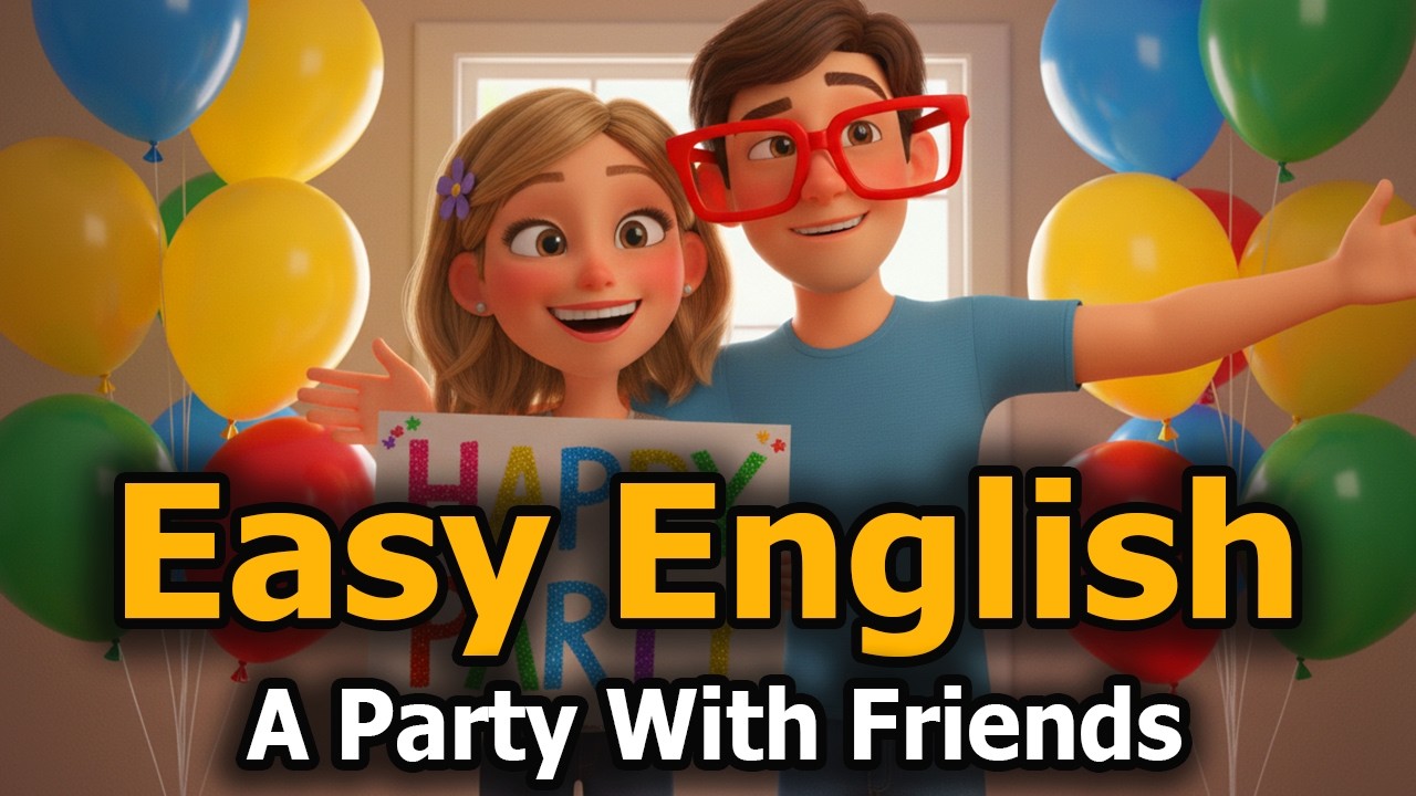 💡Easy English Listening Practice 🚀 From Basic Level | Party With Friends 🕒 Speak English Easily 🔤