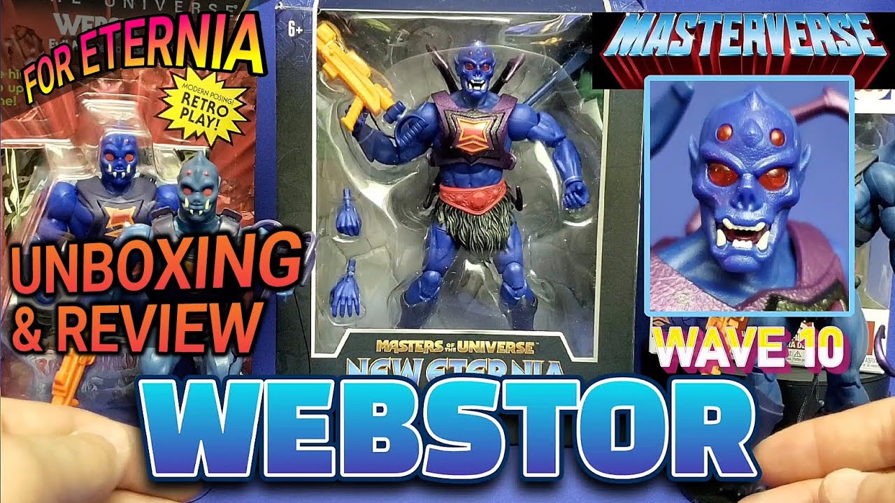 UNBOXING & REVIEW Masterverse WEBSTOR Wave 10 New Eternia Masters of the Universe Action Figure