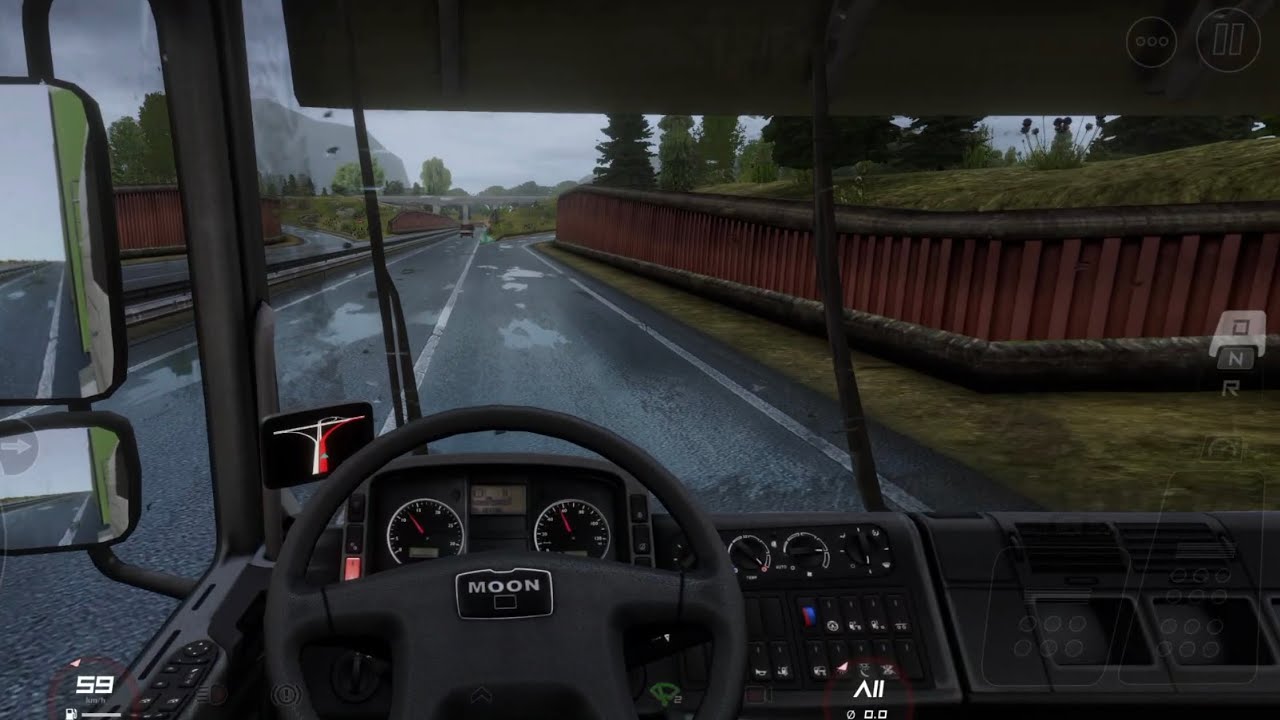 Extreme Rainy Weather in Truckers of Europe 3 🌧️ | Max Graphics (60 FPS)