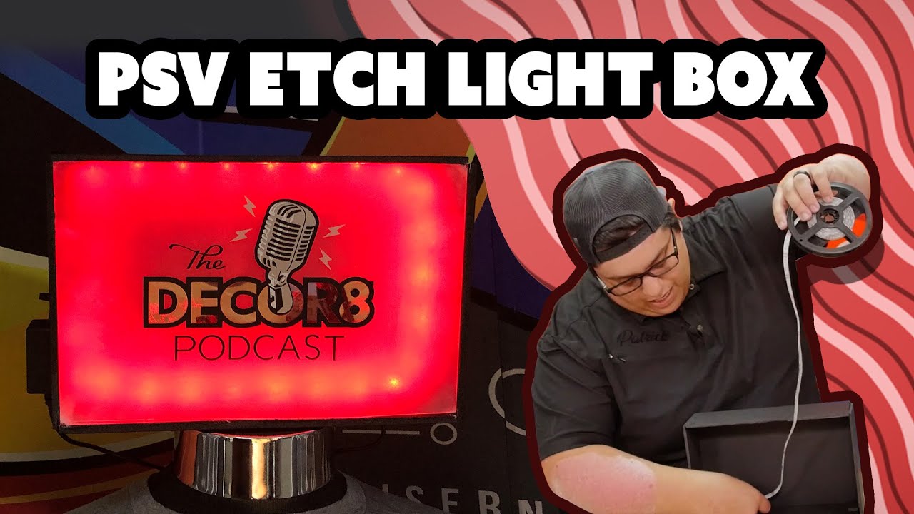 Vinyl Expert Makes An Etched Glass Light Box With Only PSV?! - Craftin' With Patrick