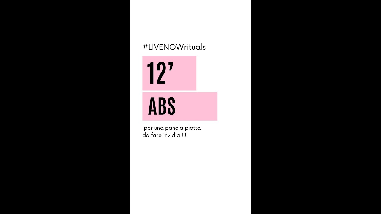 12' addominali (abs da invidia)