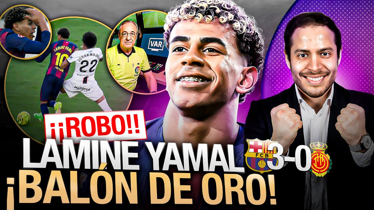 🚨🤬 Narrador ARGENTINO ACUSA de ROBO en BARCELONA vs MALLORCA y se RINDE ante LAMINE YAMAL 💥