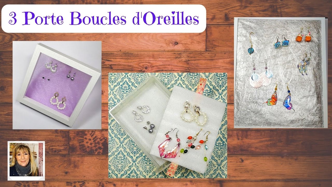 💍  3 Façons de Fabriquer des Porte Boucles d'Oreilles  🌺