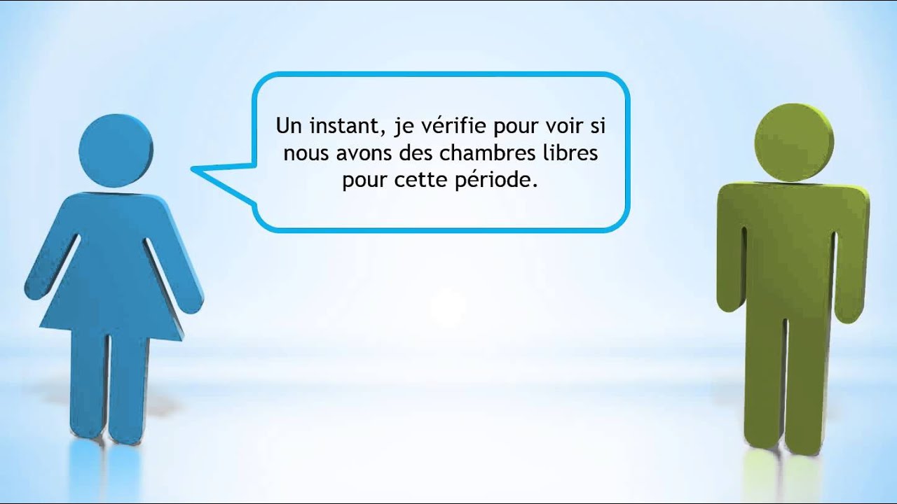 Conversation fran&ccedil;aise # Parler en fran&ccedil;ais # &Agrave; l'h&ocirc;tel   R&eacute;server une chambre