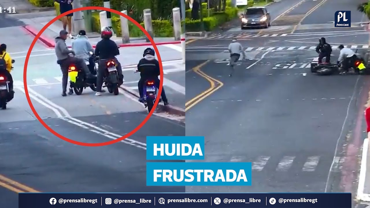 Asalto en zona 14 queda frustrado tras intervención de seguridad privada; PNC captura a delincuentes