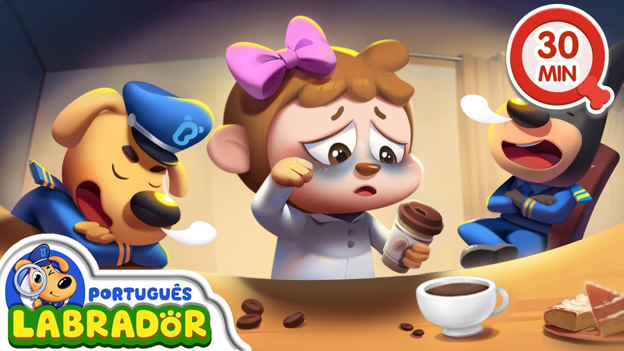 Detetive Labrador 🔍 - O Café Pode Mantê-lo Acordado | 30 MINUTOS do Devetive Labrador | BabyBus
