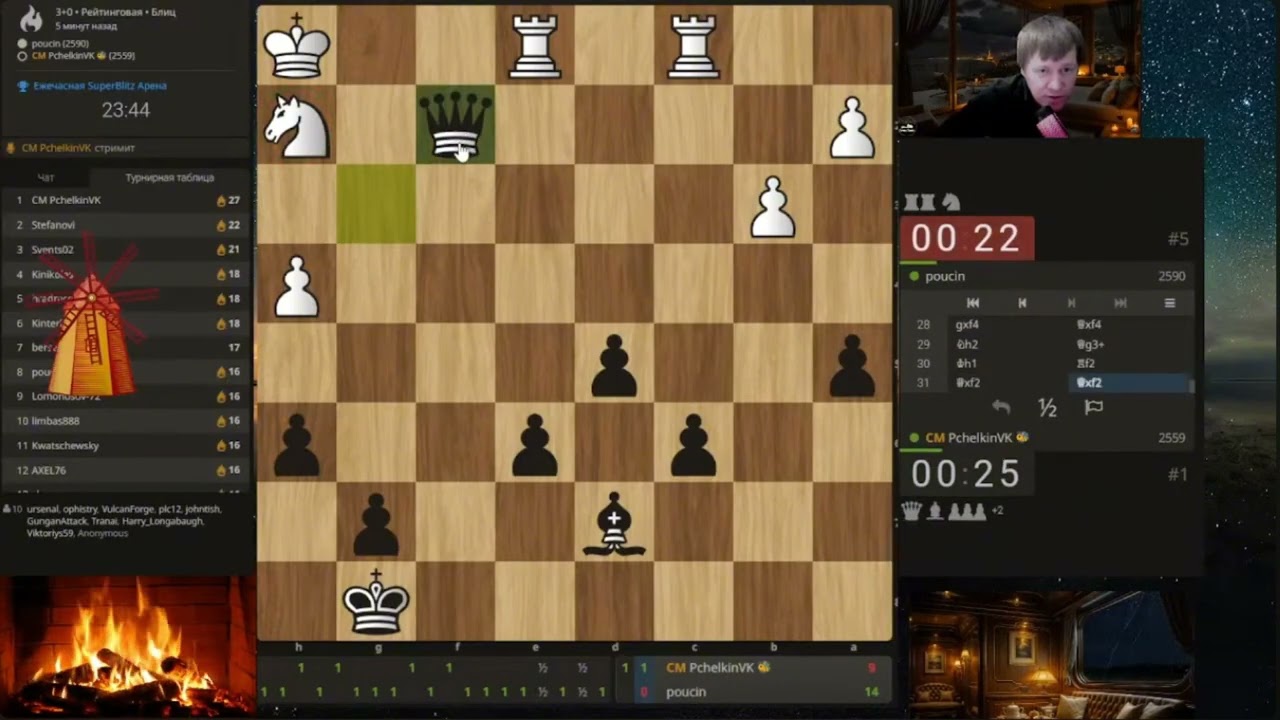 Разрушил защиту короля жертвой! Рубка в финале! #shorts #игры #lichess #шортс #pchelkinvkchess