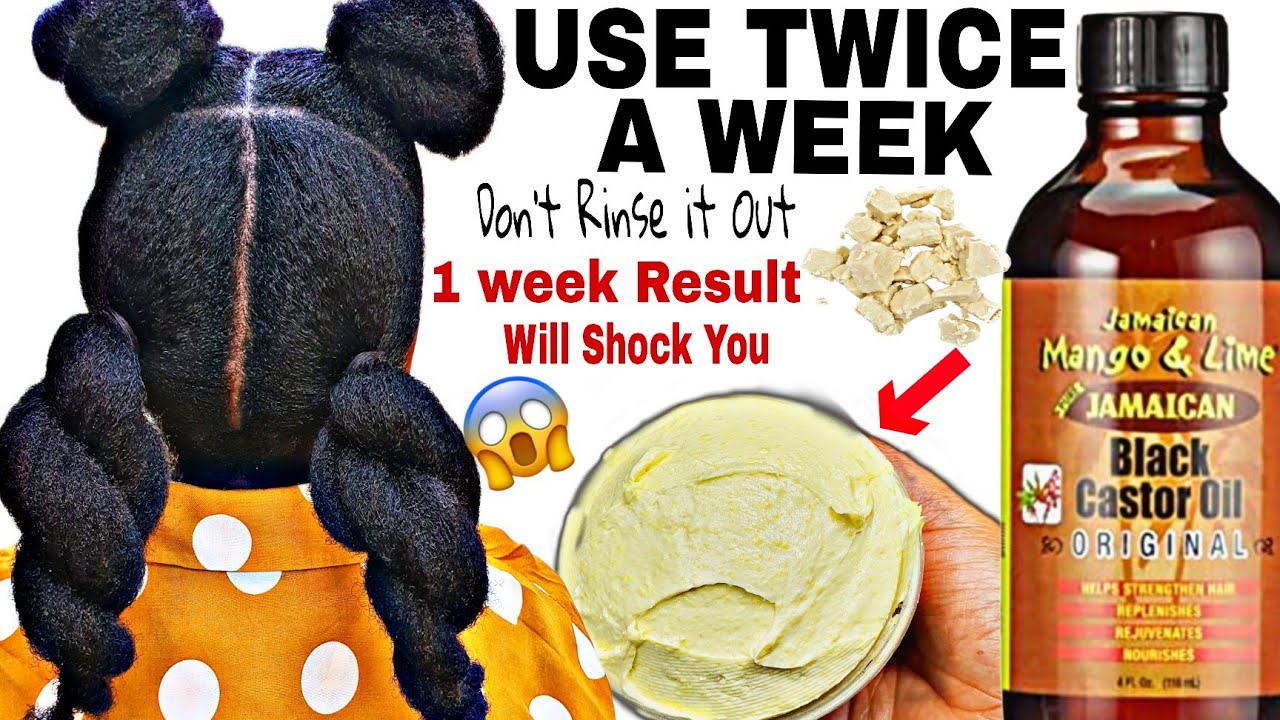I didn't expect it 2 work like this|How I grew my hair fast wit sheabutter & jamaica black castoroil
