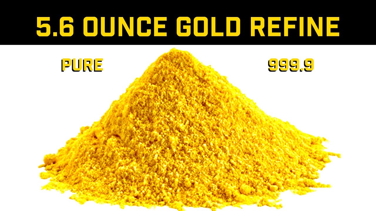 Refining 5.6 ounces of gold into pure 999.9