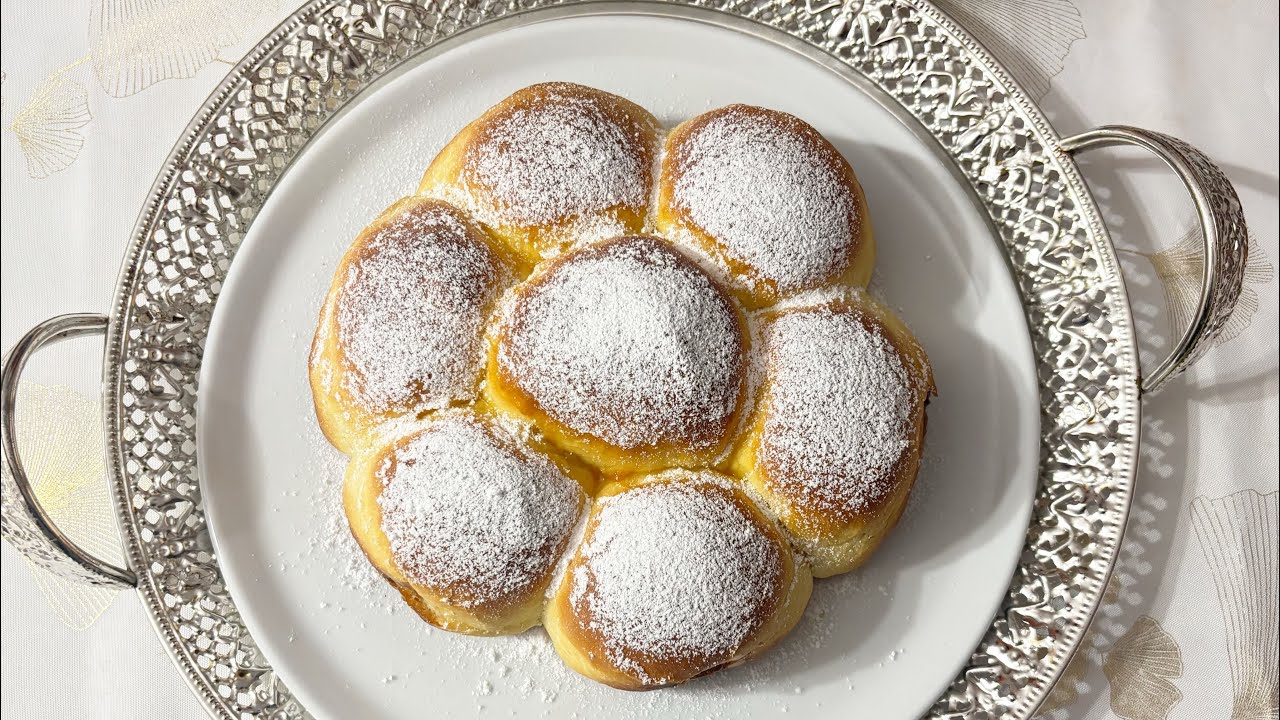 بريوش بكريمة اخف والذ بريوش على طريقة افخم المخابز