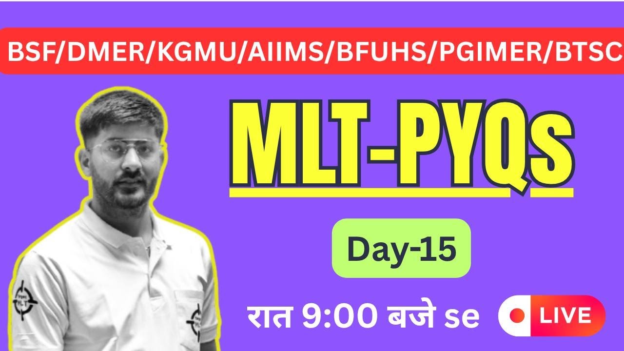 MLT PYQs Day-15 Aiims-CRE #labtechnician #pyqs  #labattendant #bfuhs #dmermaharashtra #2025