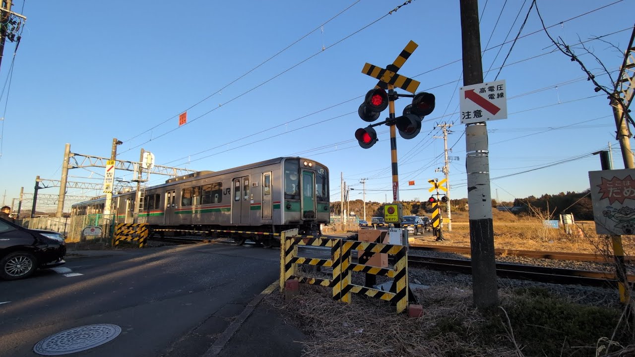 【利府線唯一】JR東北本線(利府線) 塩釜街道踏切