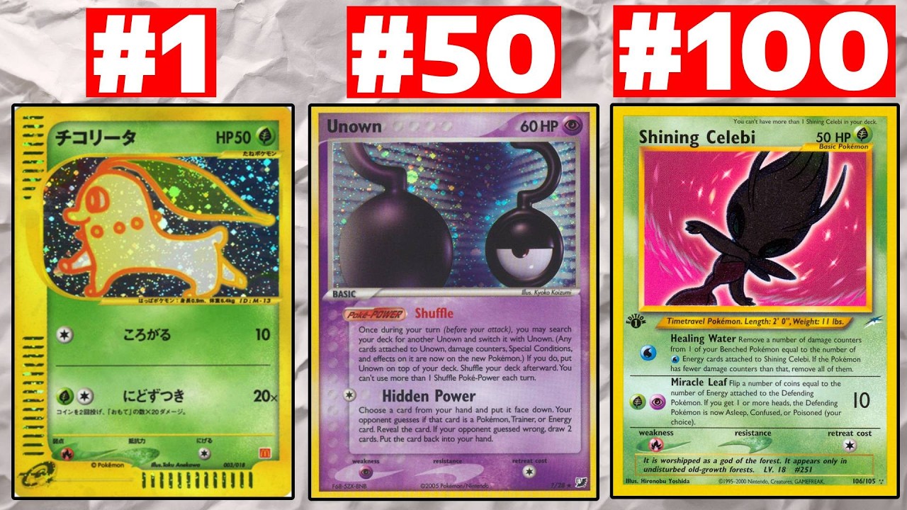 MOST EXPENSIVE Card for EVERY Johto Pokemon