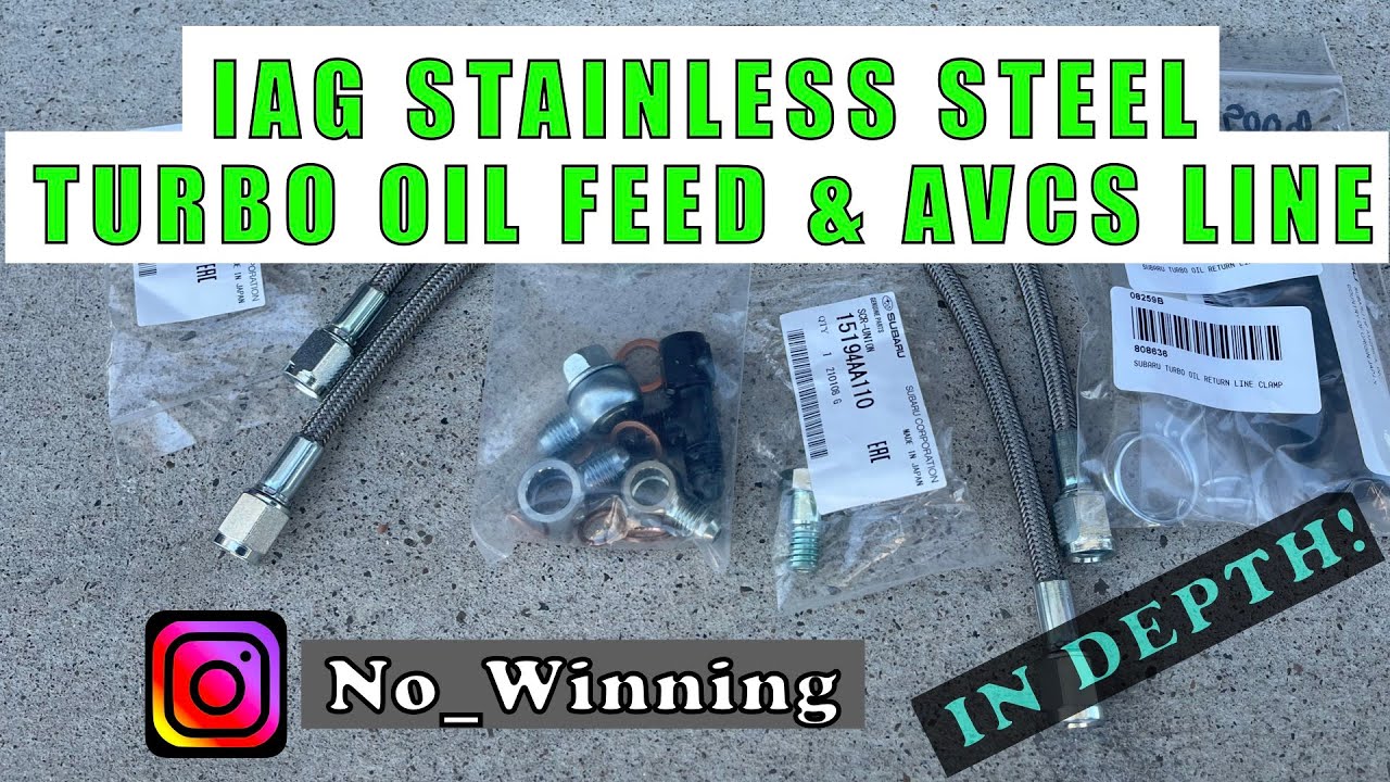 Installing IAG Turbo Oil Feed & AVCS Line (Braided Stainless Steel) #IAGperformance #Hawkeye
