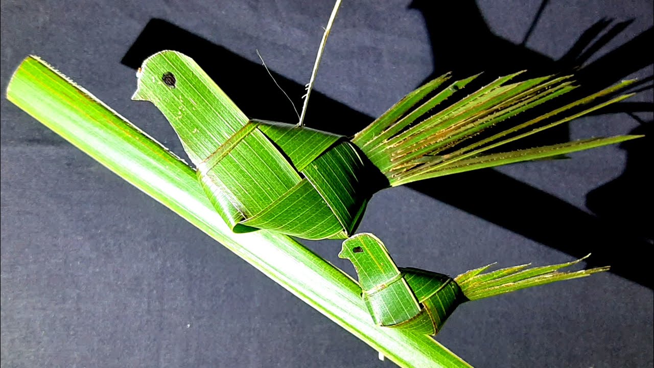 How to make a Bird from coconut leaves - coconut(palm) leaf crafts