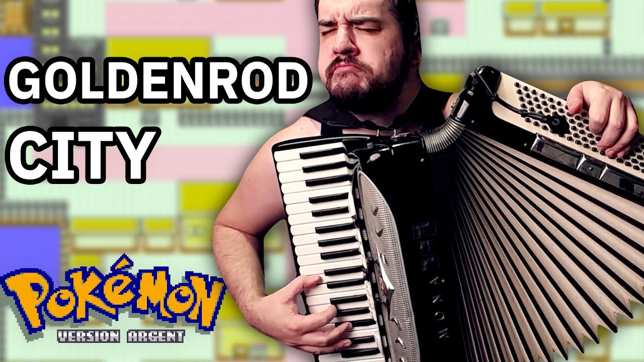 Goldenrod City accordion cover (Pokemon Gold/Silver)