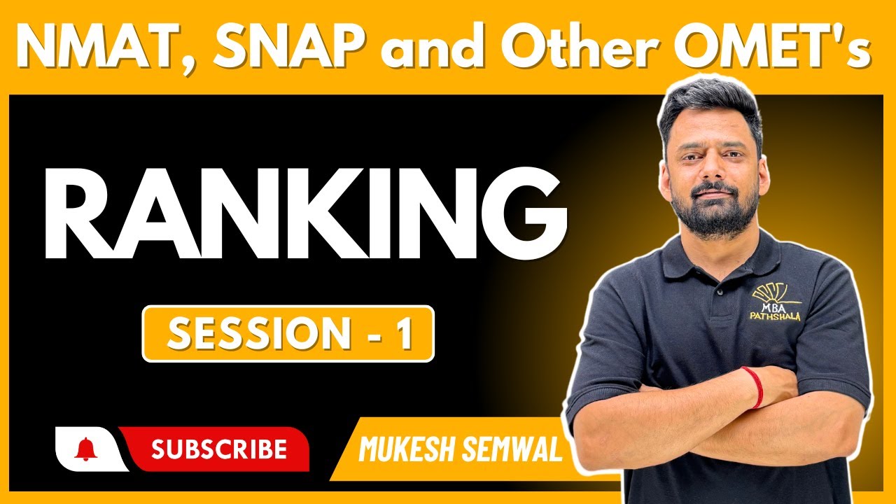 Ranking Session -01| Mukesh Sir| #snap2024