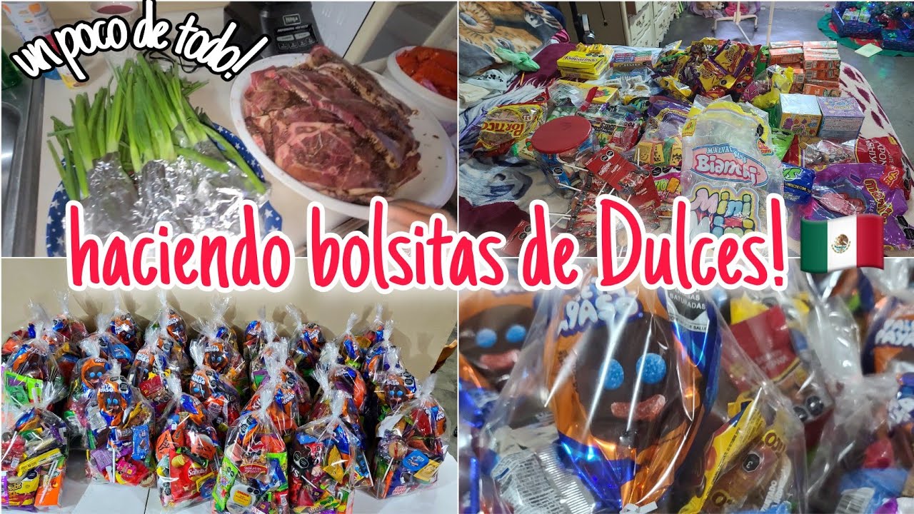 un poco de todo|HACIENDO LAS BOLSITAS DE DULCES MEXICANOS🍬🍭