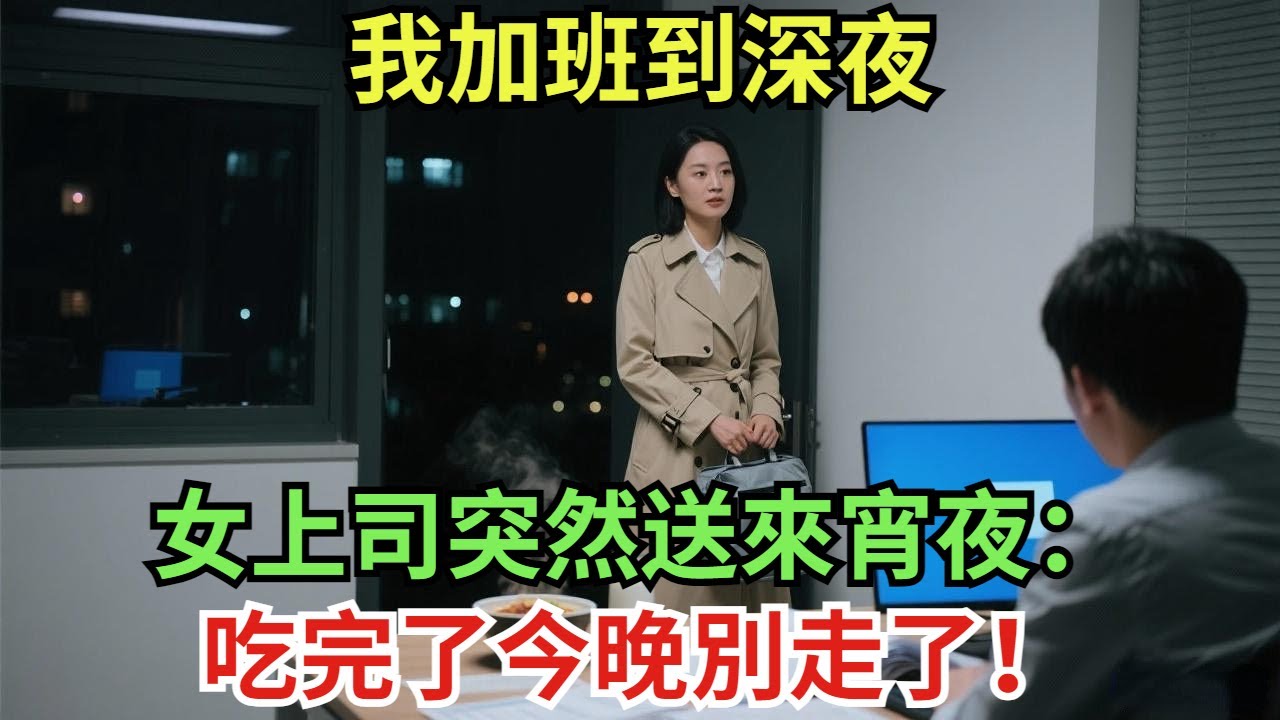 我加班到深夜，女上司突然送來宵夜：吃完了，今晚別走了！#真實故事#案件#奇聞#故事#奇聞觀察室#奇聞#真相#奇聞軼事#談笑娛生