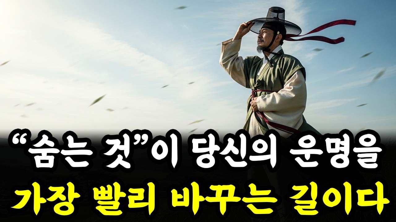당신의 운명을 가장 빠르게 바꾸는 방법은 “몸을 숨기는 법”을 배우는 것이다 | 인생 철학 | 고인의 가르침
