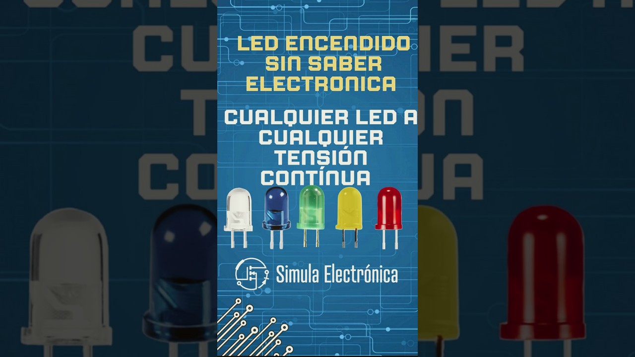 El truco m&aacute;s f&aacute;cil para encender cualquier LED ⚡ #electronica #ingenieria #automobile