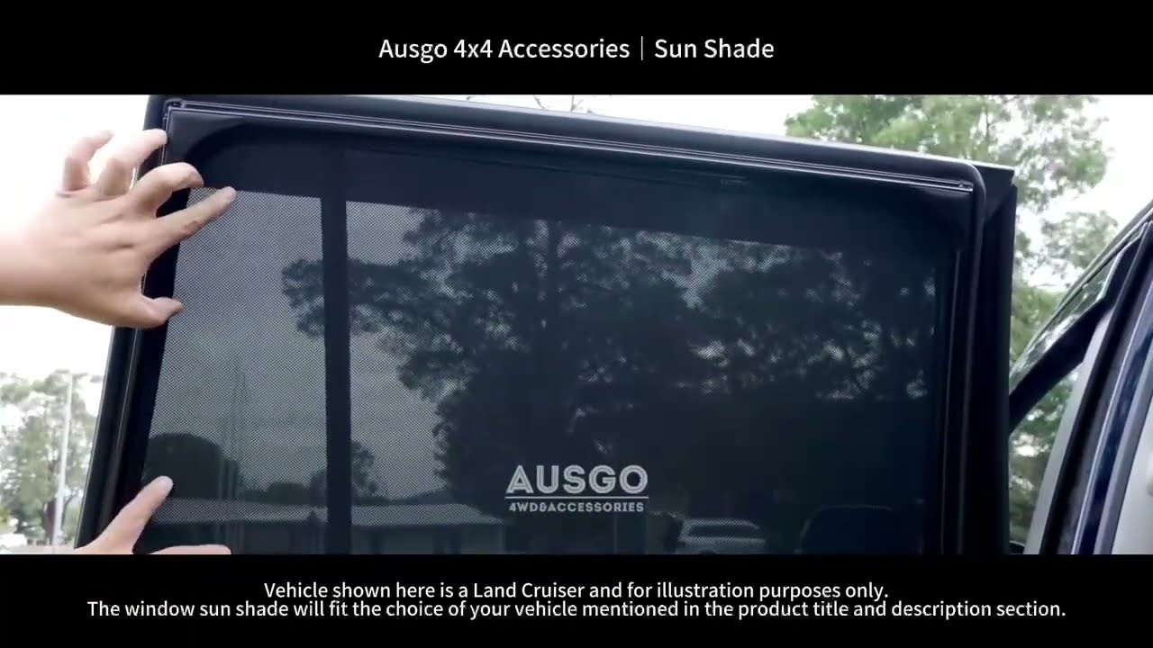 AUSGO Foldable Magnetic Sun Shade Car Screen Mesh Window Shade Cover