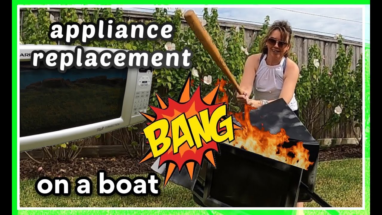 boat life and an appetite for destruction - replacing an oven on a boat